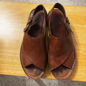 Cole ham country leather sling back sandals 5.5